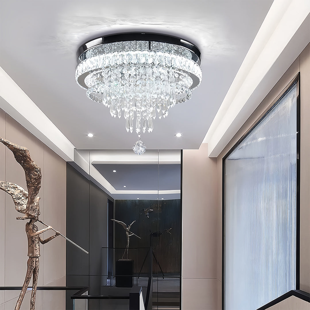 Gold Flush Mount Lights Modern Luxury Round Flush Mount Light