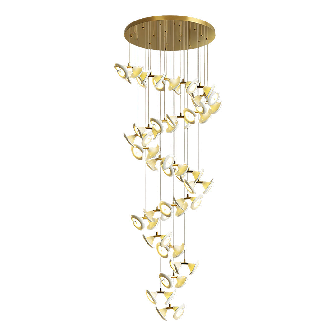 Ceramic Chandeliers Luxury Tulip Flower Ceiling Light