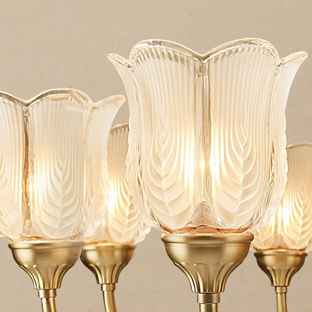 Brass Wall Light American Full Brass Artistic Bud Wall Lamp