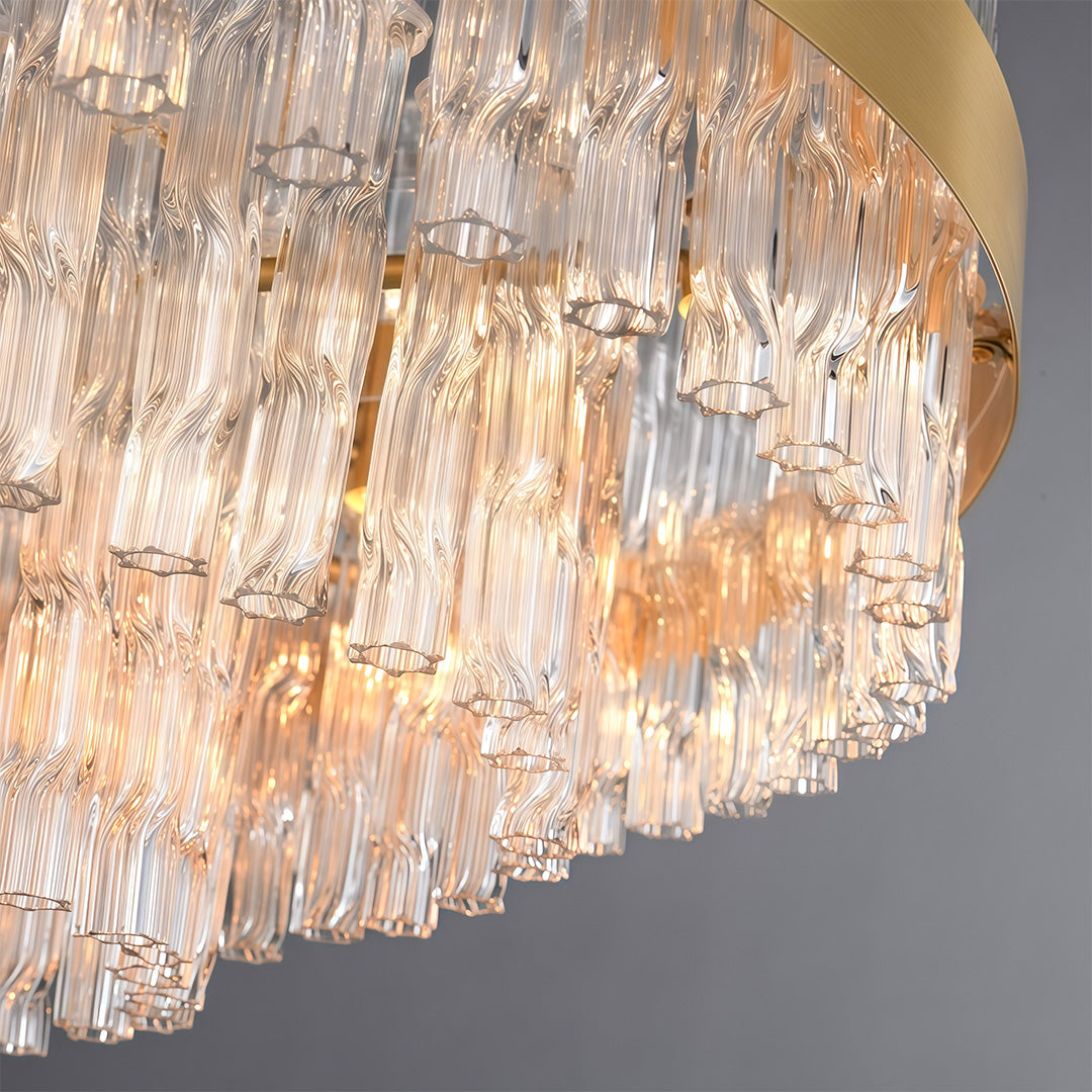 Industrial Modern Chandelier Full Copper Luxury Ceiling Light