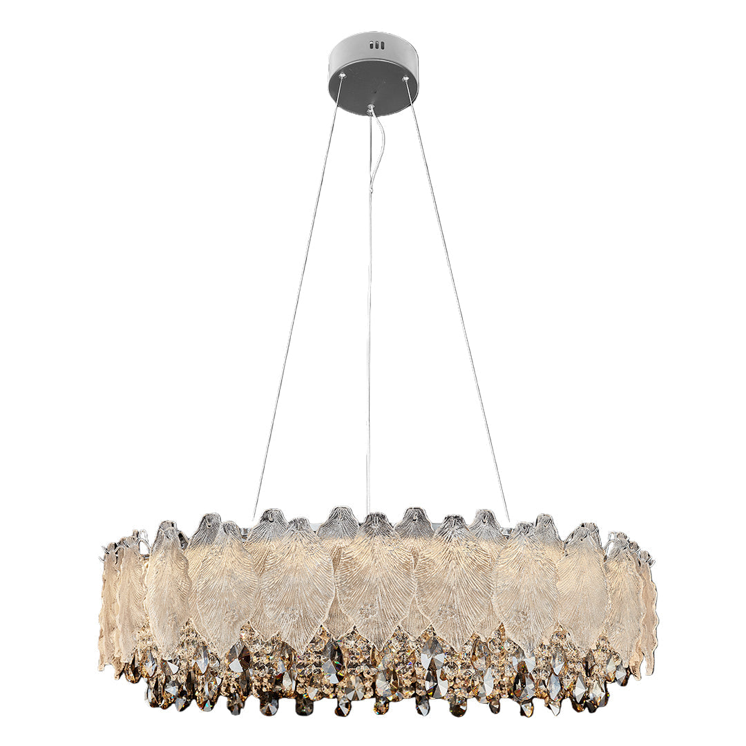 Country French Chandelier Gold Crystal Ceiling Light