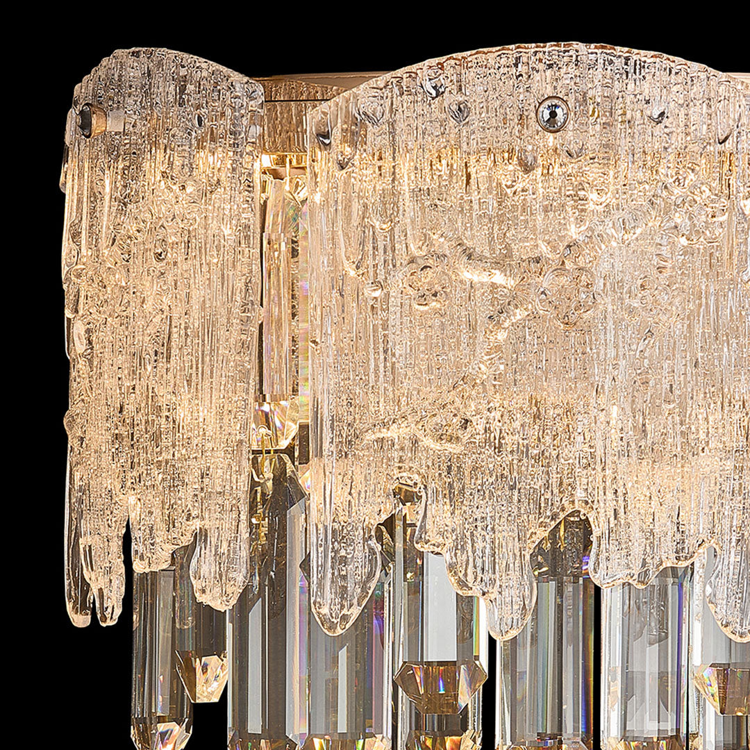 Crystal Wall Sconce Lighting LED Luxury Metal Lamp
