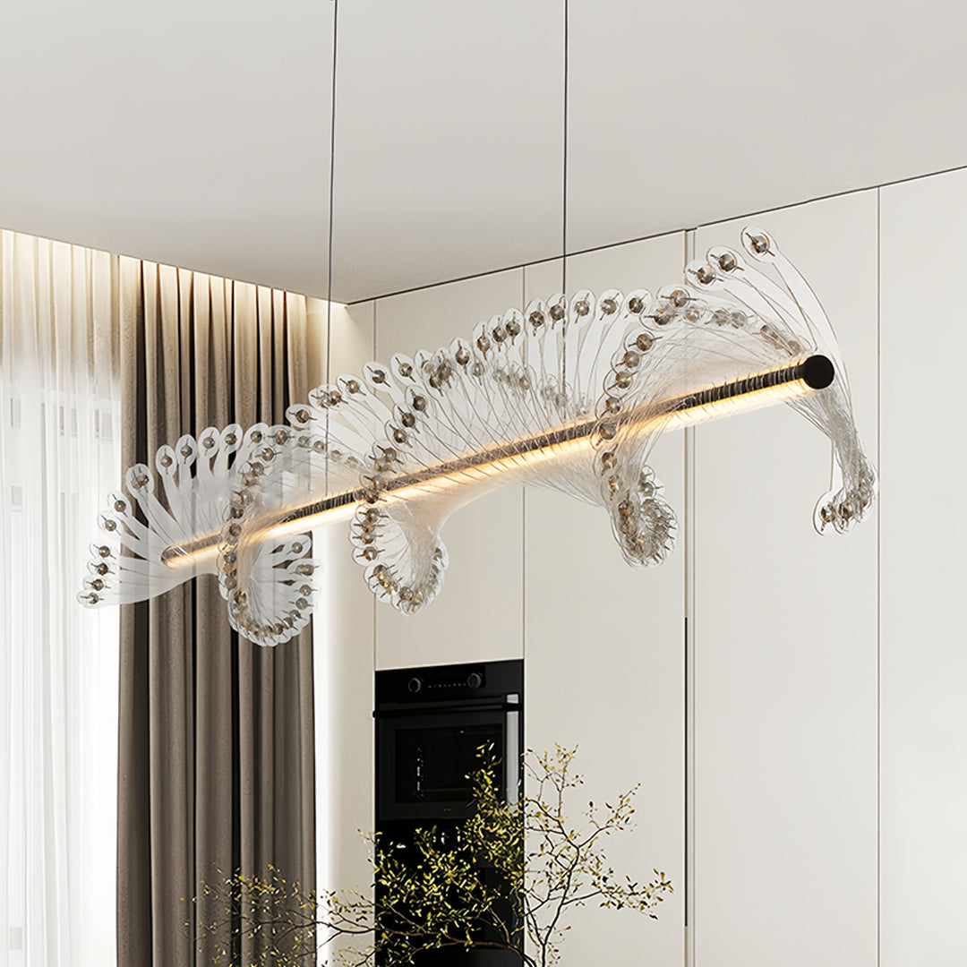 Spiral Pendant Lighting Modern Minimalist Linear Light