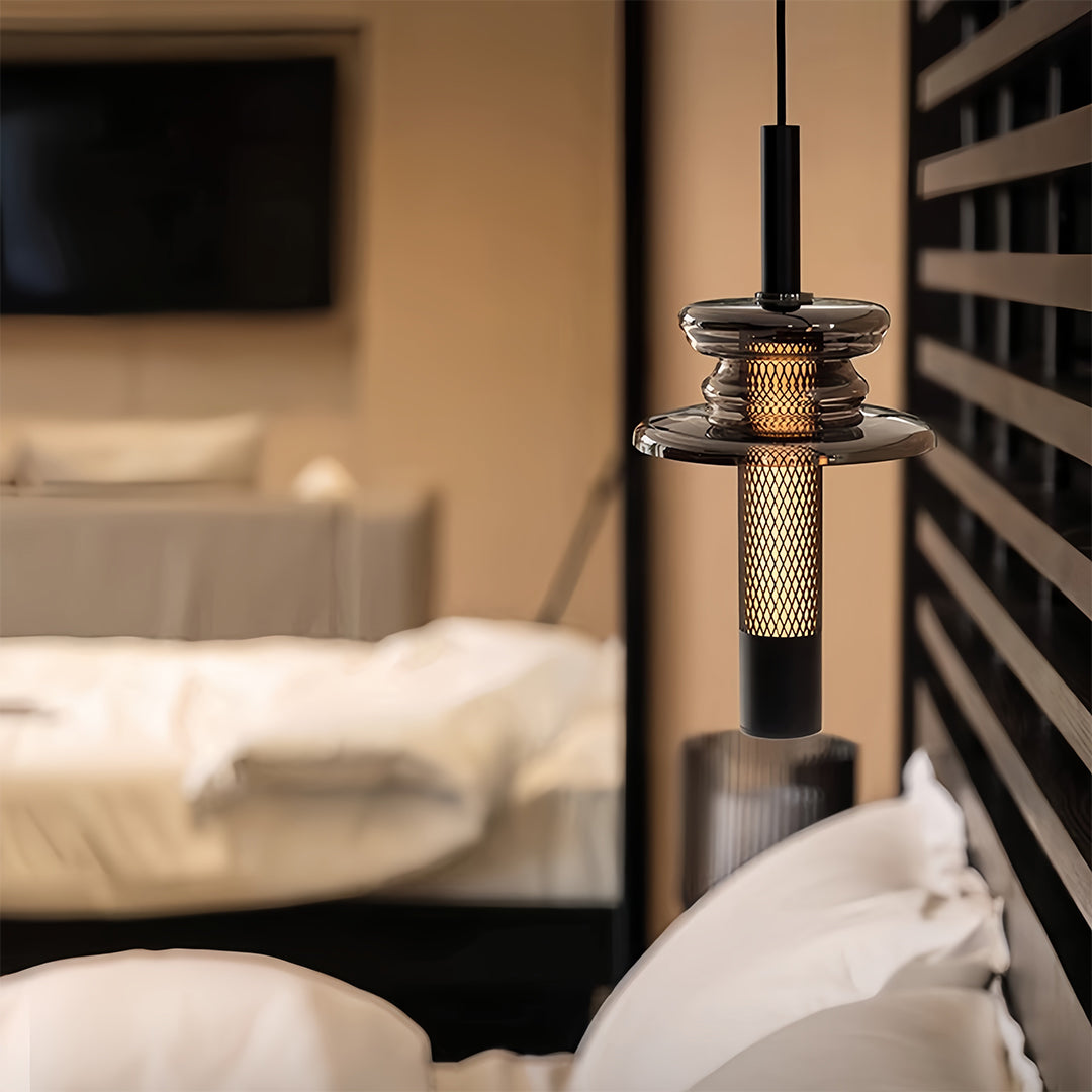 Glass Pendants Lights Minimalist Geometric Ceiling Light