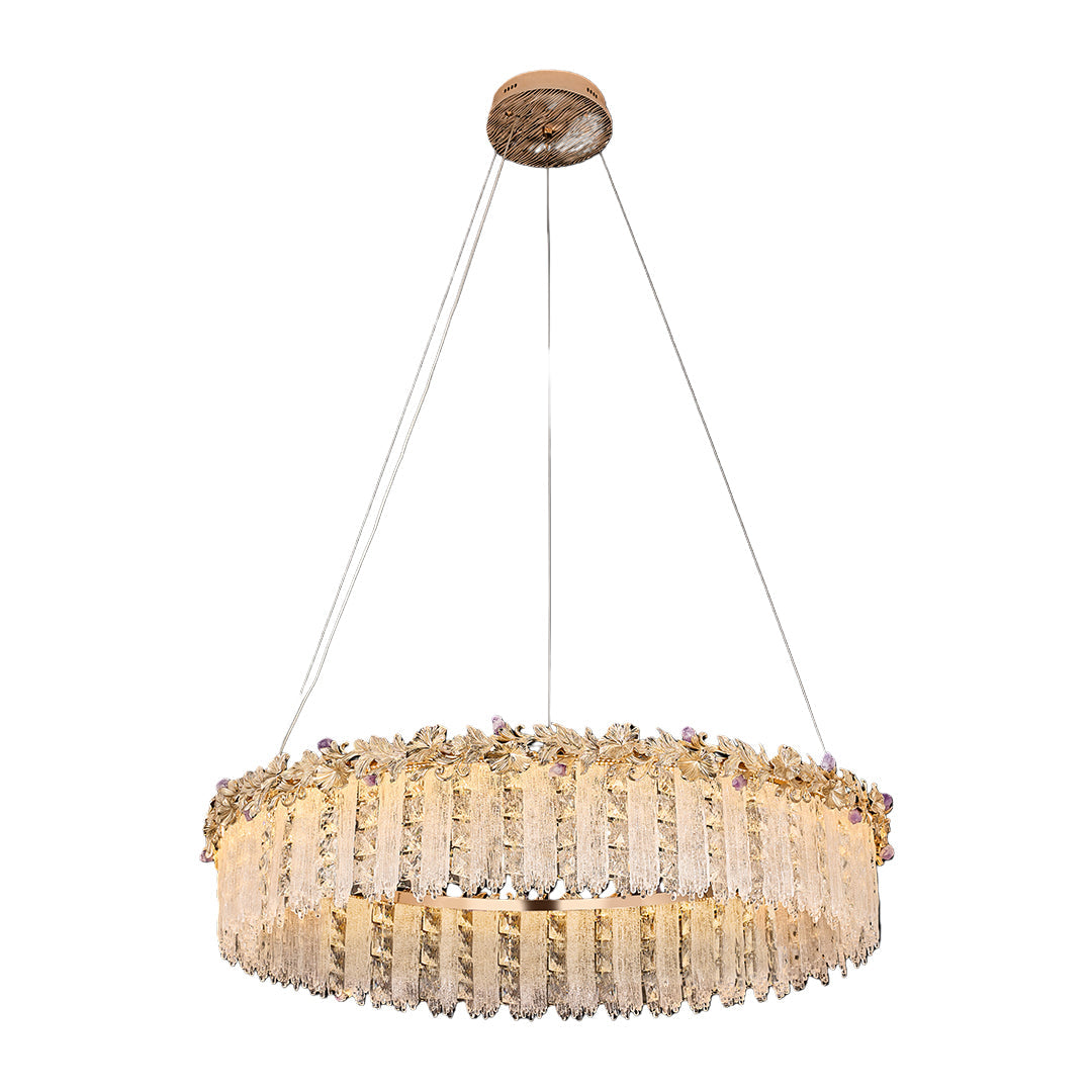Gold Chandelier Crystal French Minimalist Ceiling Light