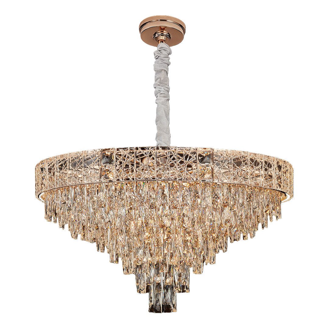 Large Chandelier Crystals European Style Luxury Ceiling Light