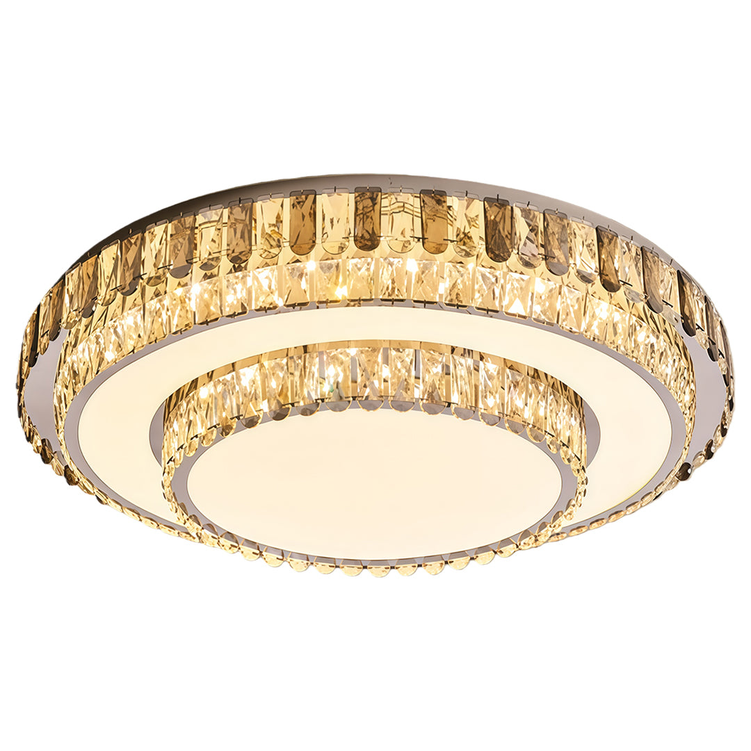 LED Light Fixtures Flush Mount Luxury Crystal Lamp