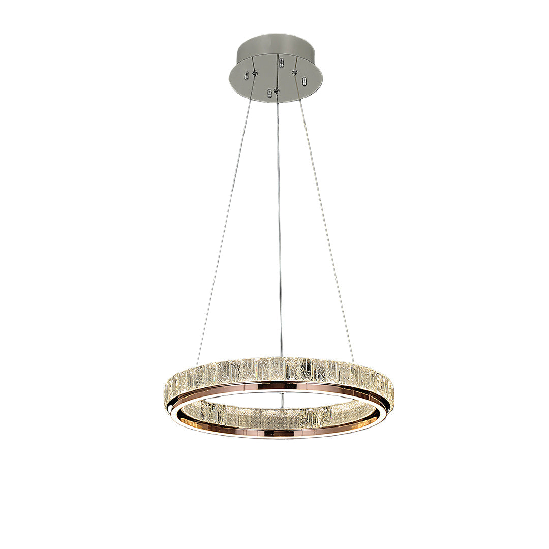 Luxury Modern Chandeliers Round Ring Crystal Ceiling Lights