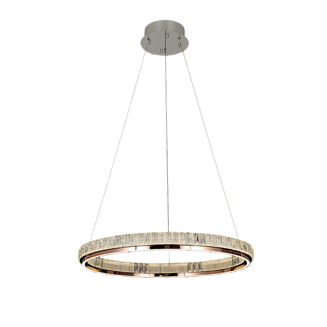 Luxury Modern Chandeliers Round Ring Crystal Ceiling Lights