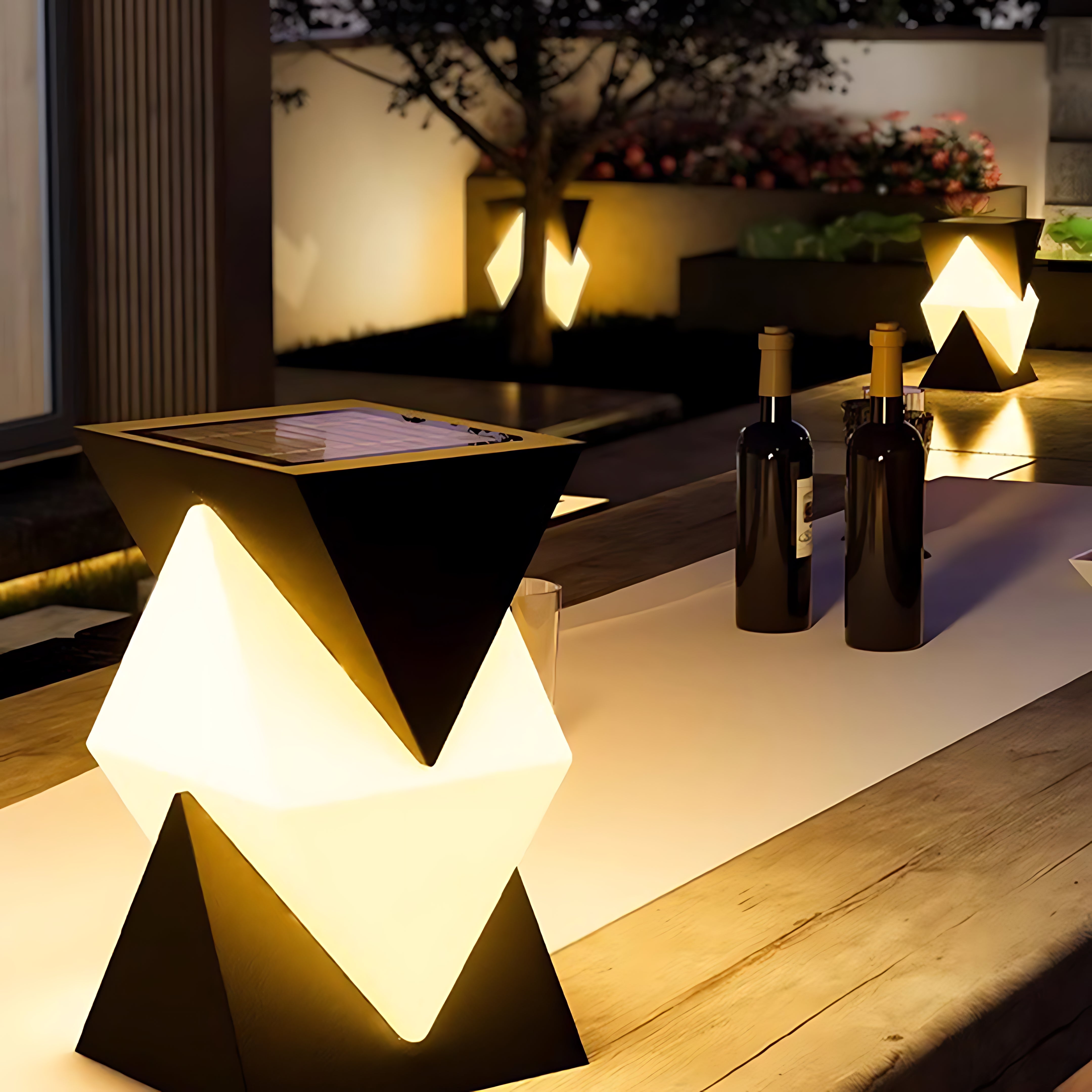 Special Shaped Pillar Light Modern Style Waterproof LED Post Light