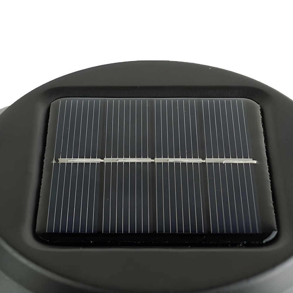 22.8-inch Solar Pathway Lights with Hat Top and Wire-Circled Lampshade