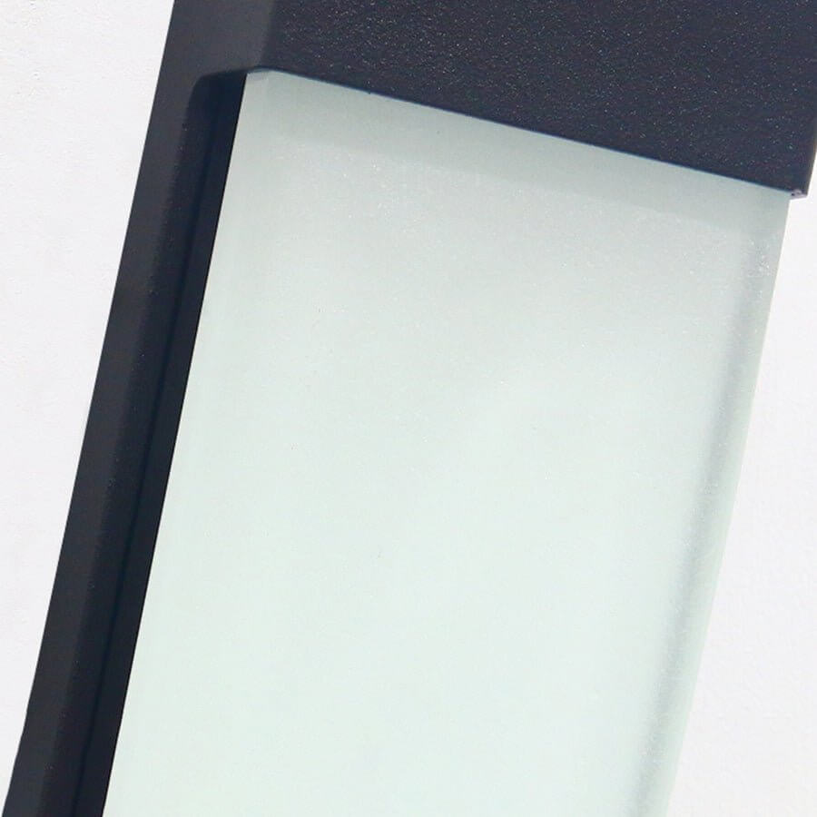2PCS Contemporary Solar LED Wall Light with High Hardness Glass for Outdoor Gardens