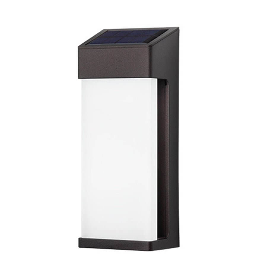 2PCS Contemporary Solar LED Wall Light with High Hardness Glass for Outdoor Gardens