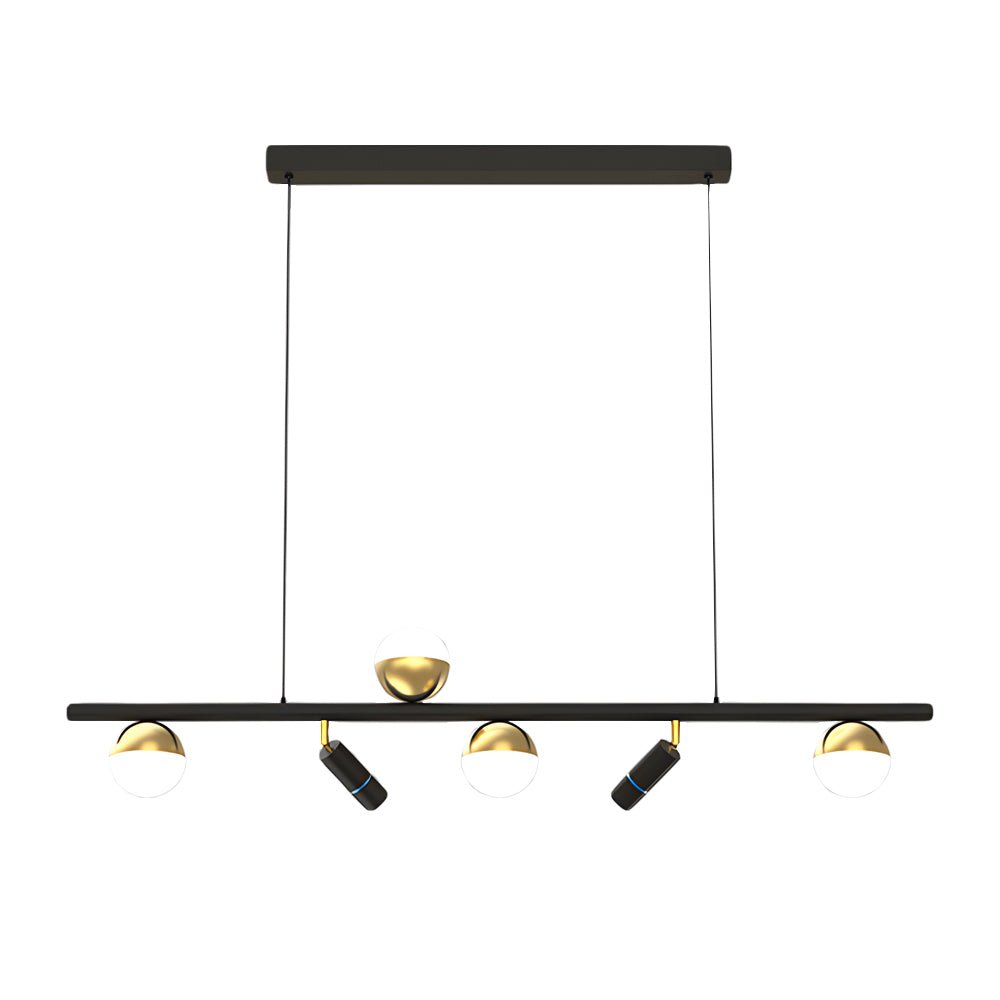 5/7 Spotlights White Long LED Linear Lights Nordic Three Step Dimming Pendant Light