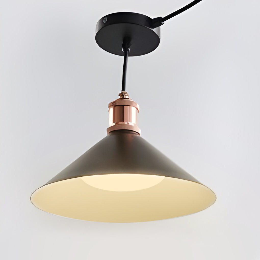 Black Outdoor Pendant Light Solar Waterproof LED Ceiling Light