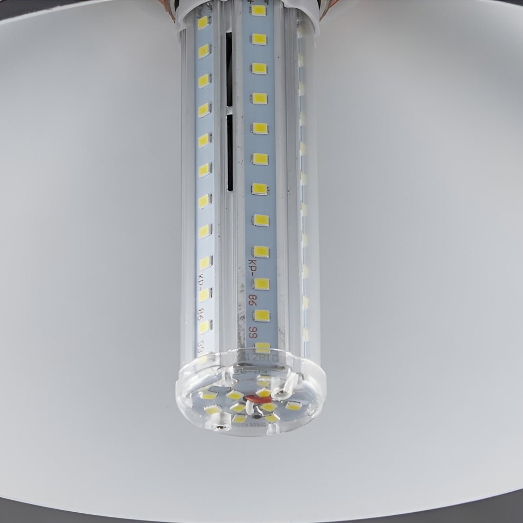 Black Outdoor Pendant Light Solar Waterproof LED Ceiling Light