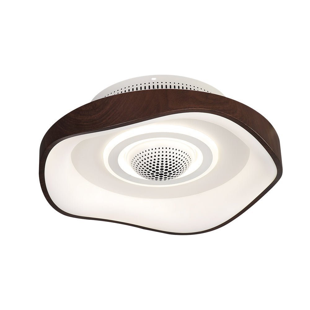 Bladeless Fan with Light Modern Round Dimmable LED Light