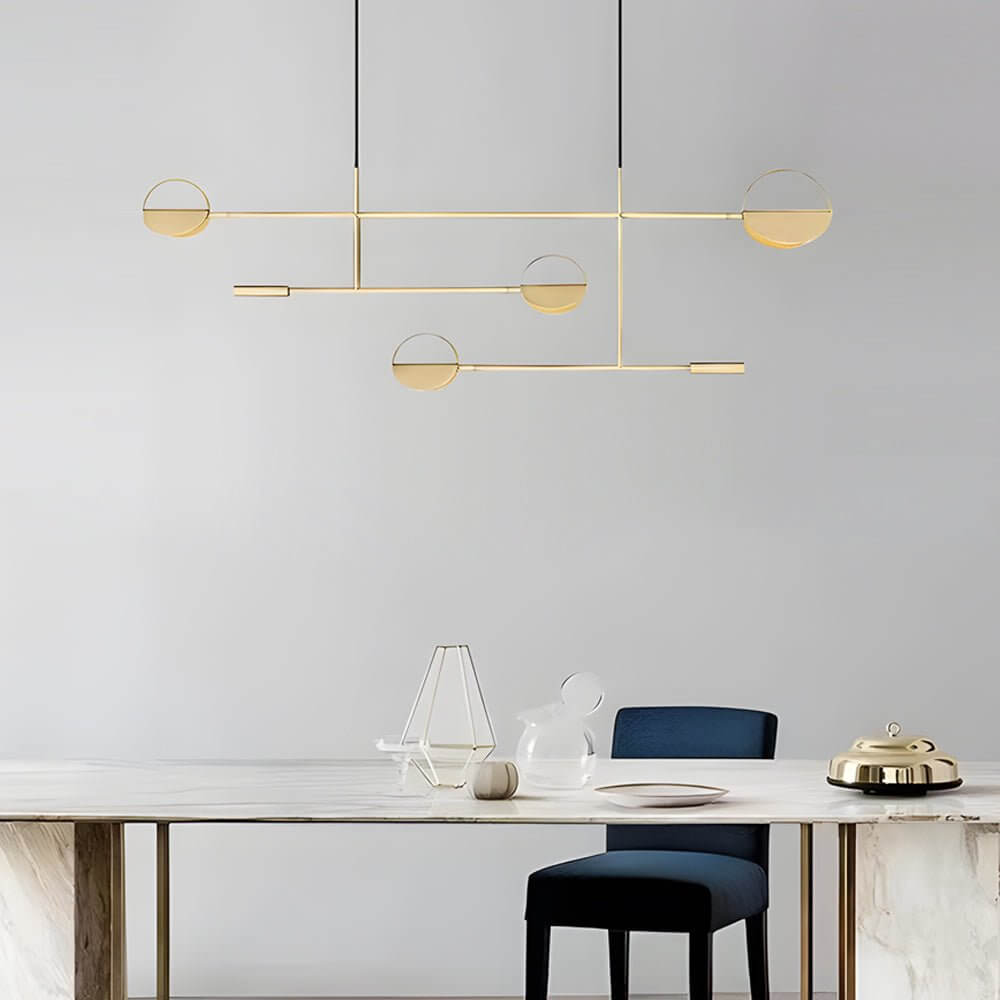 Chic Modern Adjustable Color Temperature LED Iron Linear Pendant Lamp