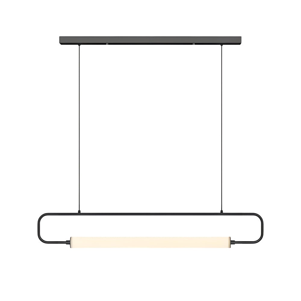 Contemporary Minimalist Black/Gold LED Bar Light Pendant Light