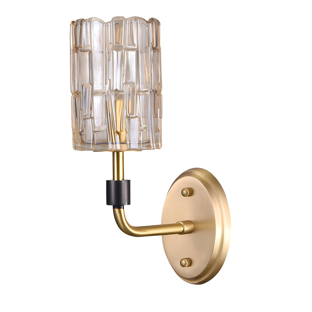 Crystal Wall Lights Gold American Style Luxurious Copper Lamp