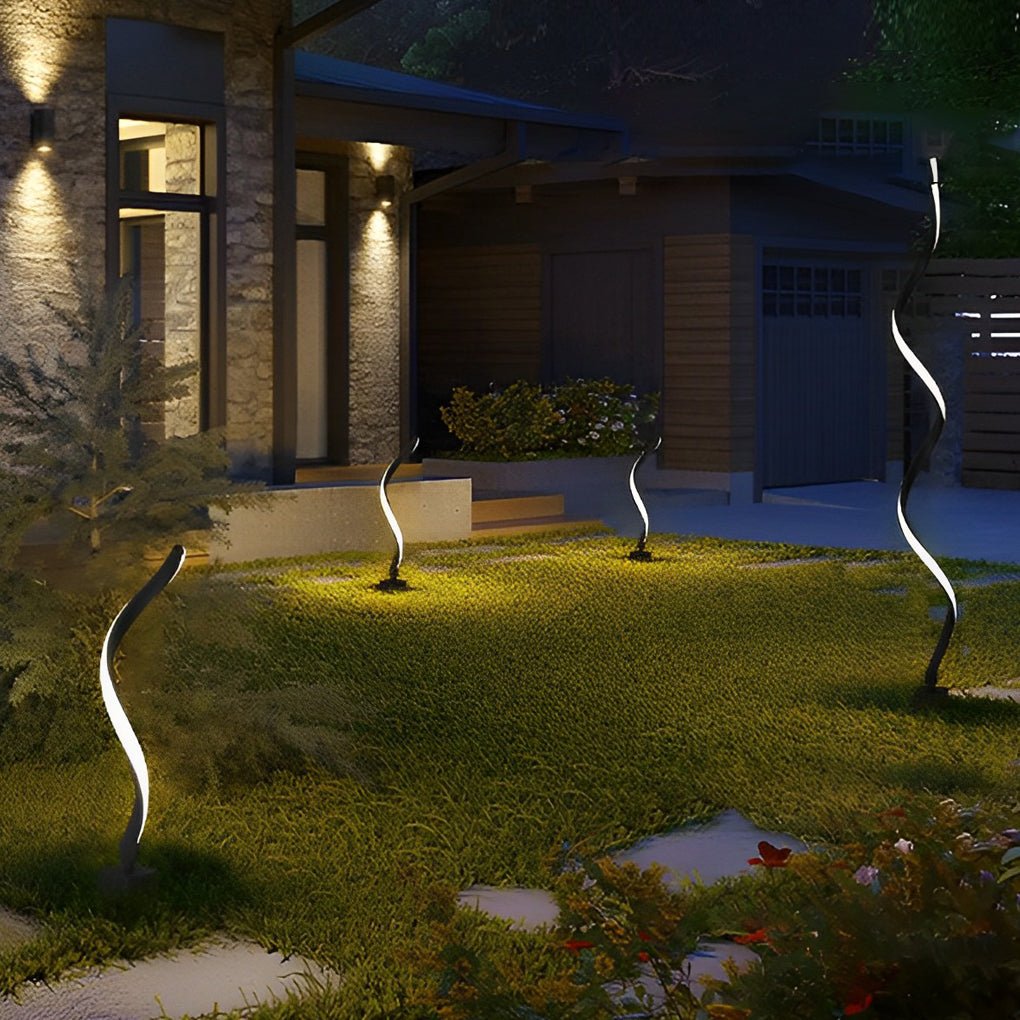 Eco-Friendly Twisted Seaweed Design LED Solar Lawn Lights