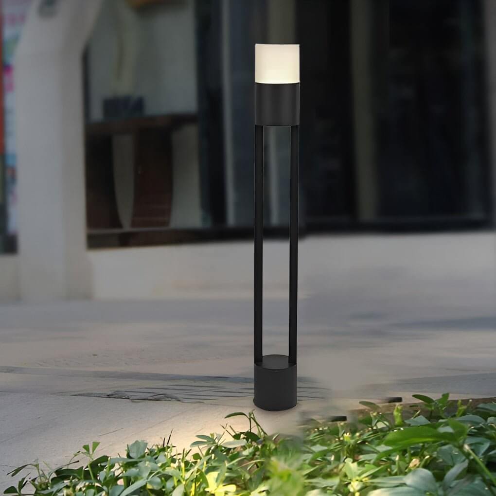 Exterior Bollard Light Fixtures Minimalist LED Landscape Lighting