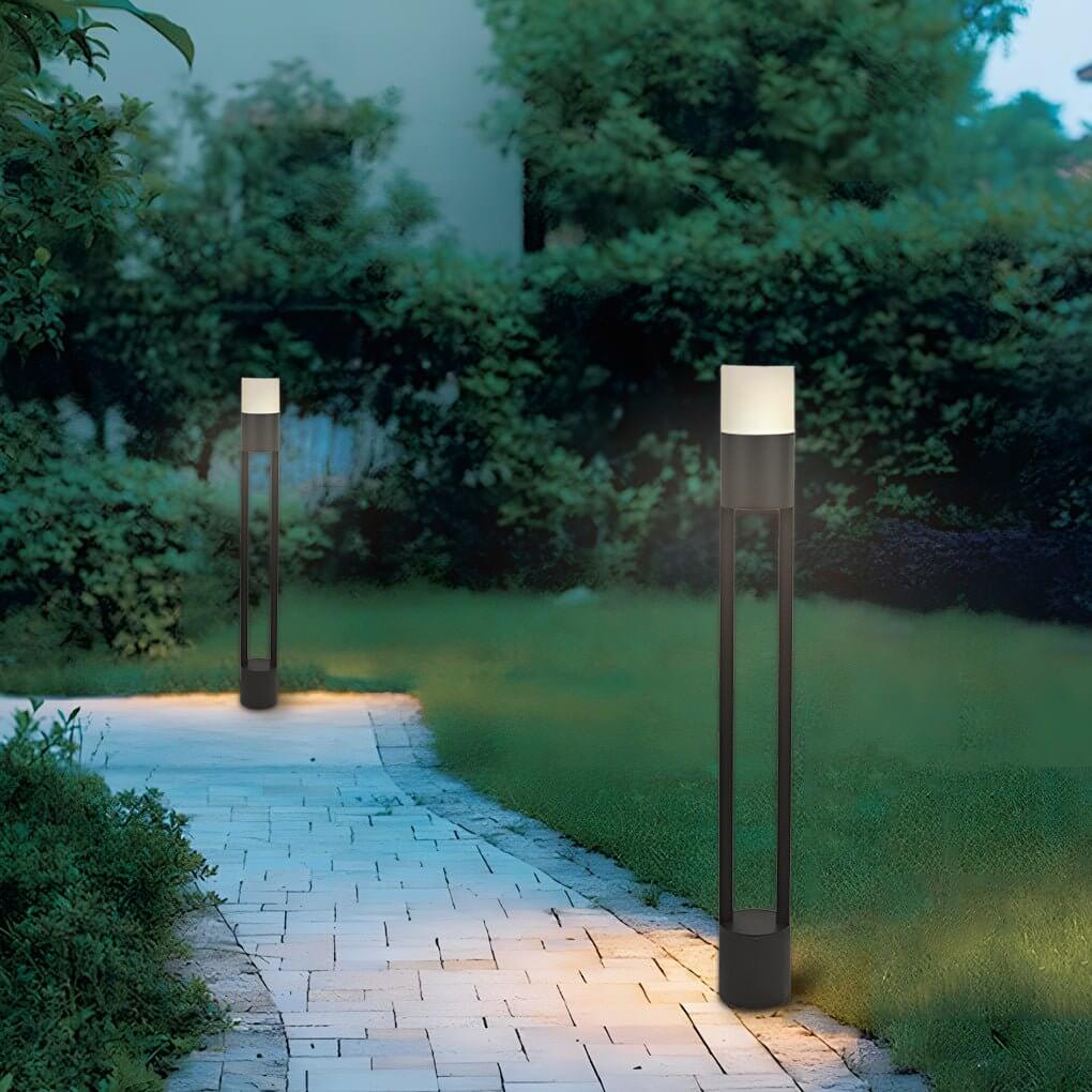 Exterior Bollard Light Fixtures Minimalist LED Landscape Lighting