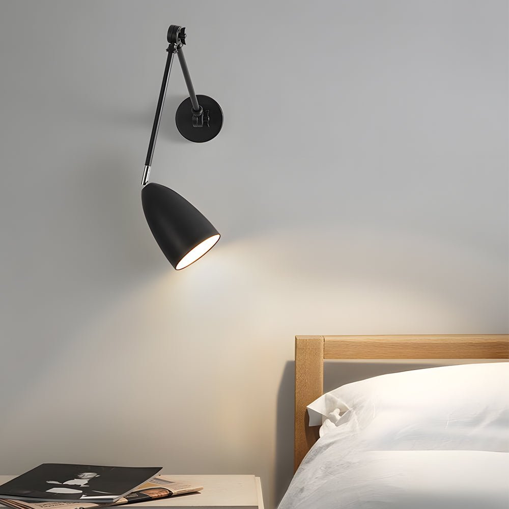Folding Wall Light Modern Long Bulb Rod Swing Arm Light