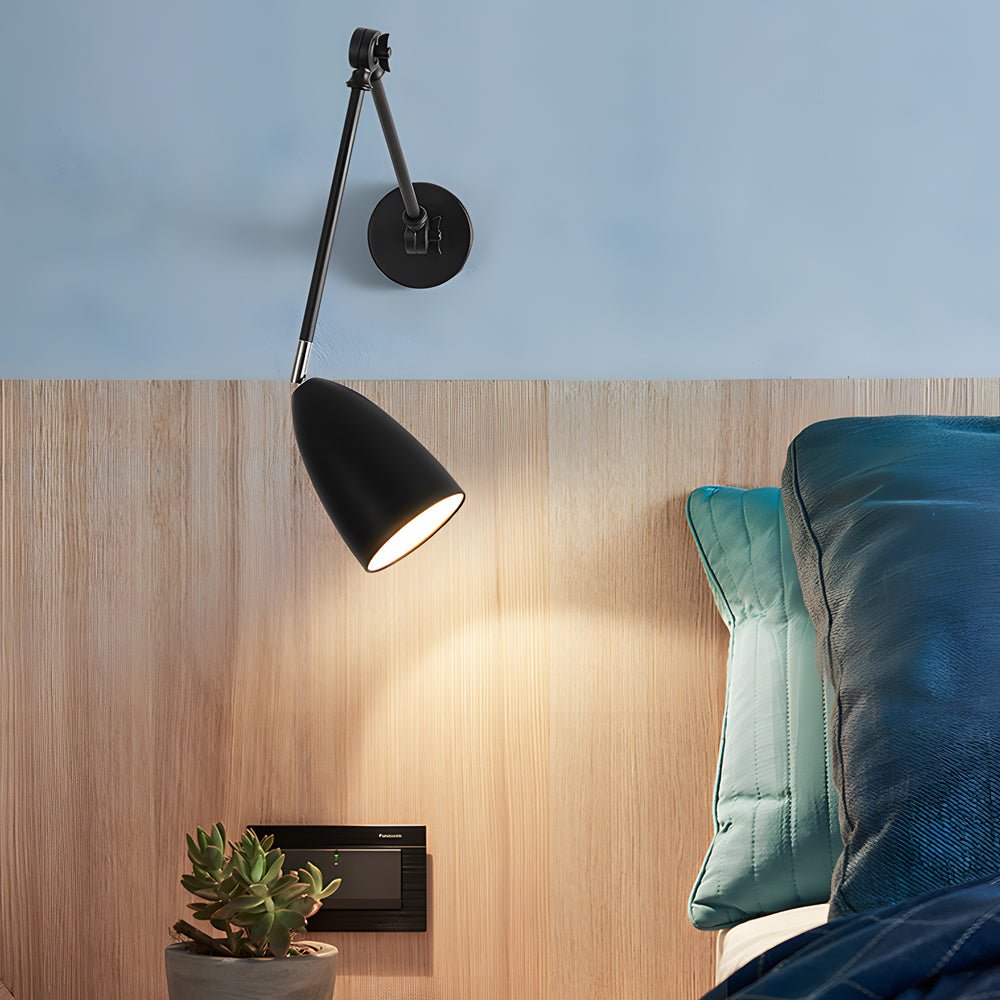 Folding Wall Light Modern Long Bulb Rod Swing Arm Light