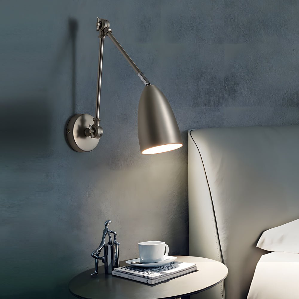 Folding Wall Light Modern Long Bulb Rod Swing Arm Light