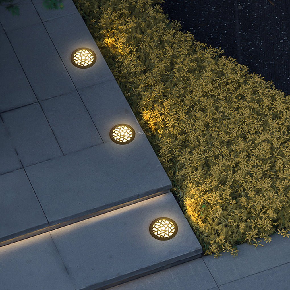 Fun Pattern Elegant LED Embedded Garden Step Lights