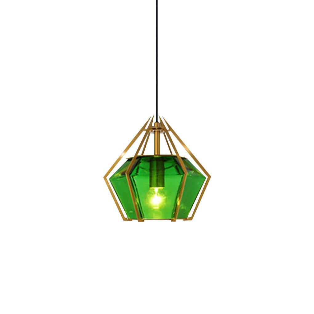 Geometric Glass Pendant Light Nordic Art Ceiling Light