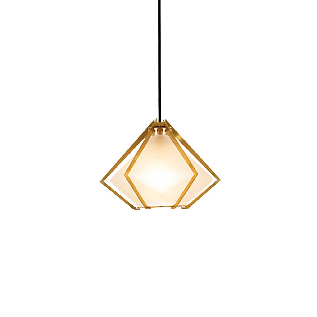 Geometric Glass Pendant Light Nordic Art Ceiling Light