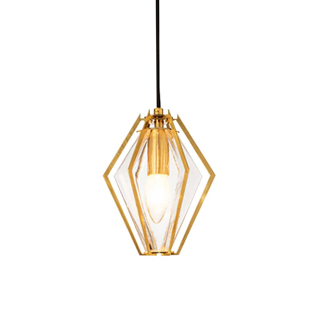 Geometric Glass Pendant Light Nordic Art Ceiling Light