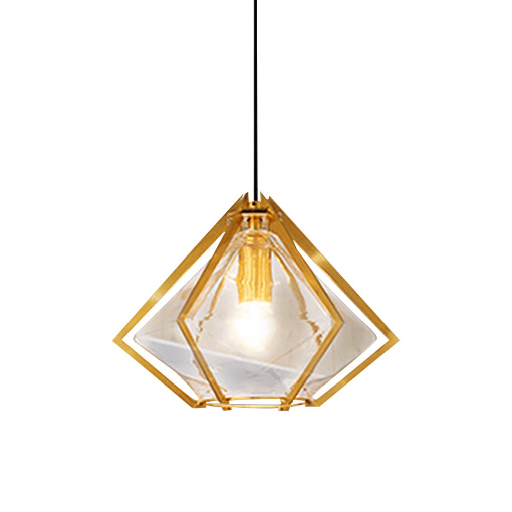 Geometric Glass Pendant Light Nordic Art Ceiling Light