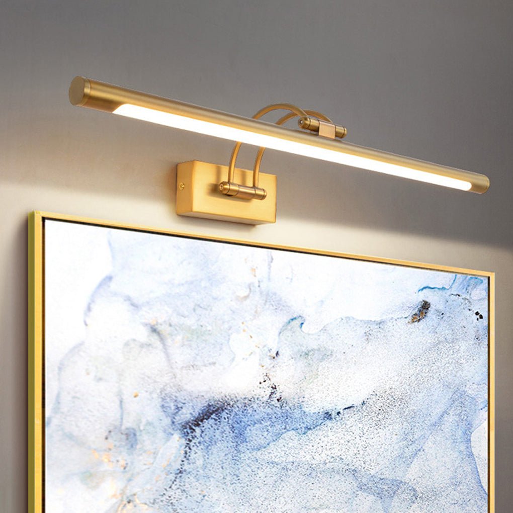 Gold Bathroom Vanity Lighting Adjustable LED Light