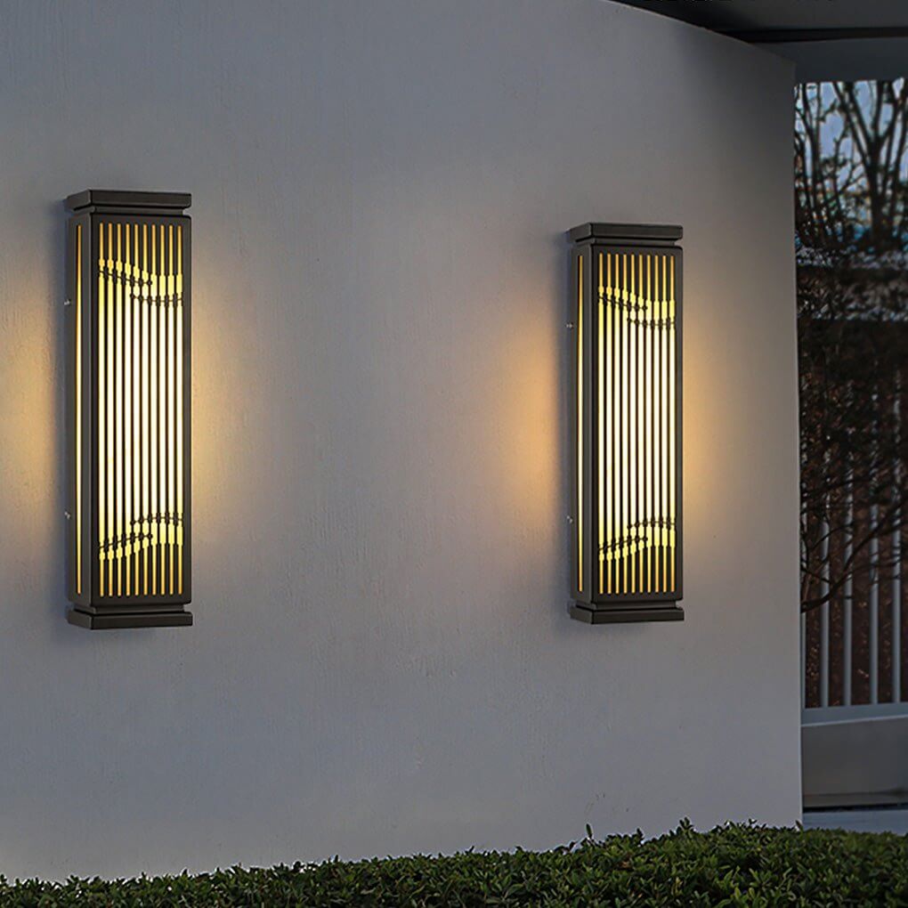 Grille Wall Light Waterproof Unique Slender Design Lamp