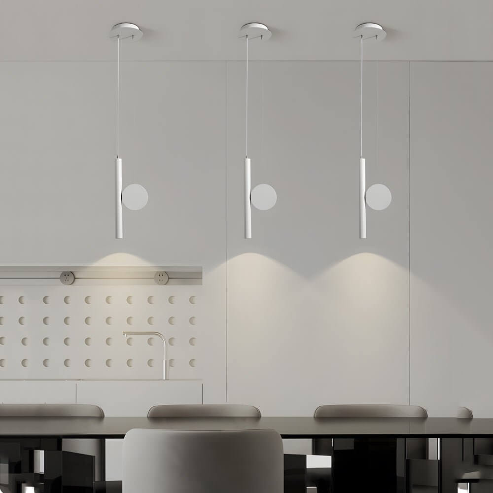Kitchen Island Black Cylinder Pendant Light Adjustable Tube Spotlight Fixture
