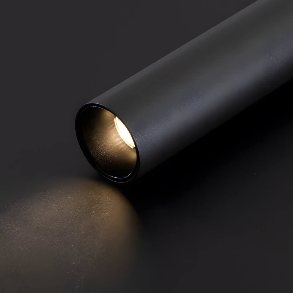 Kitchen Island Black Cylinder Pendant Light Adjustable Tube Spotlight Fixture