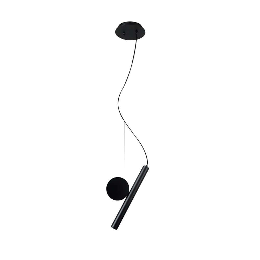 Kitchen Island Black Cylinder Pendant Light Adjustable Tube Spotlight Fixture
