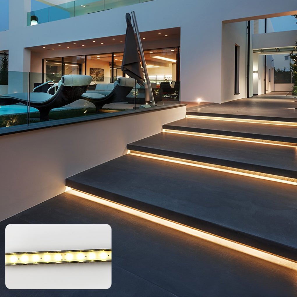 Landscape Lighting Set: Well Light, Step Light & Transformer