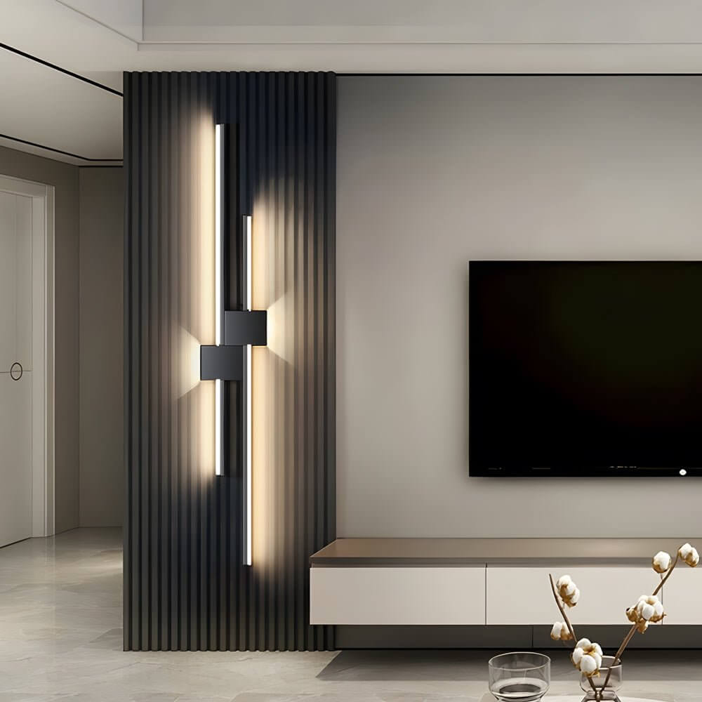 Modern Iron LED Linear Lights Horizontal & Vertical Wall Mounted Light
