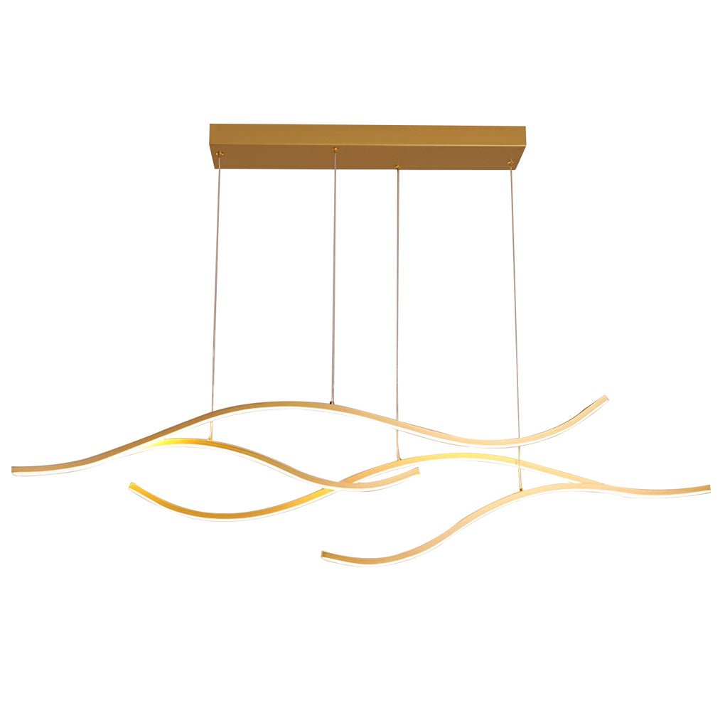 Modern Kitchen Bundle: Wave Linear Light, Pendants & Cabinet Light