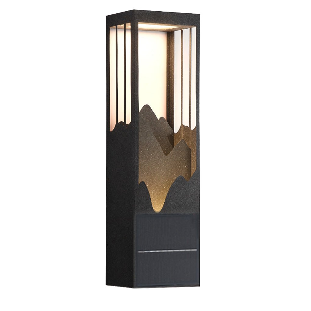 [Open-Box]Mountain Scenery LED up Down Lighting Waterproof Solar Wall Lamp Porch Lights