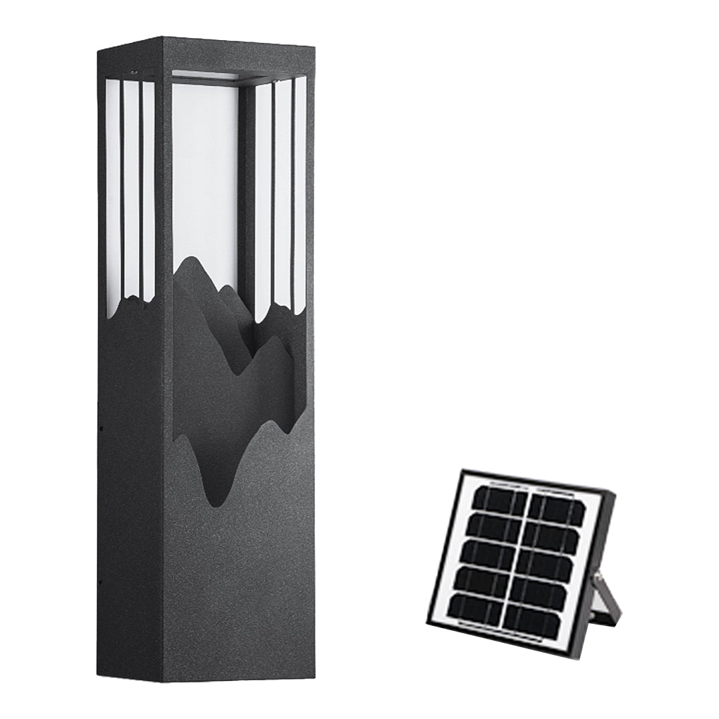 [Open-Box]Mountain Scenery LED up Down Lighting Waterproof Solar Wall Lamp Porch Lights