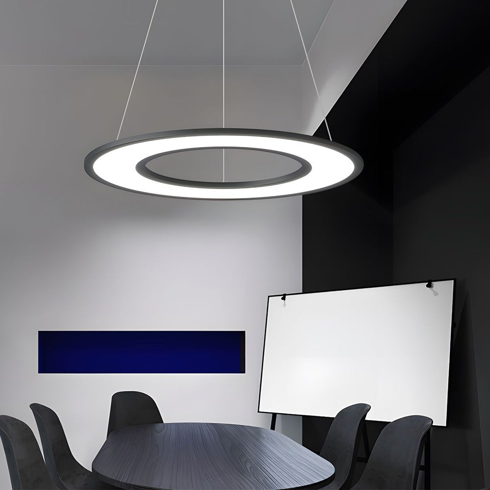 [Open-Box]Planet Rings LED Pendant Light in Black/White