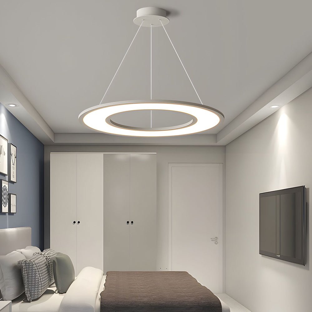 [Open-Box]Planet Rings LED Pendant Light in Black/White