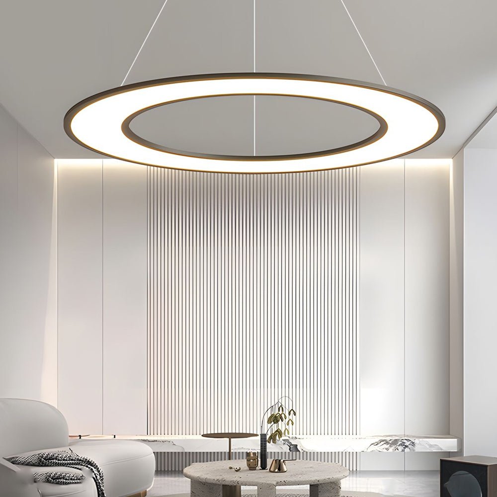 [Open-Box]Planet Rings LED Pendant Light in Black/White