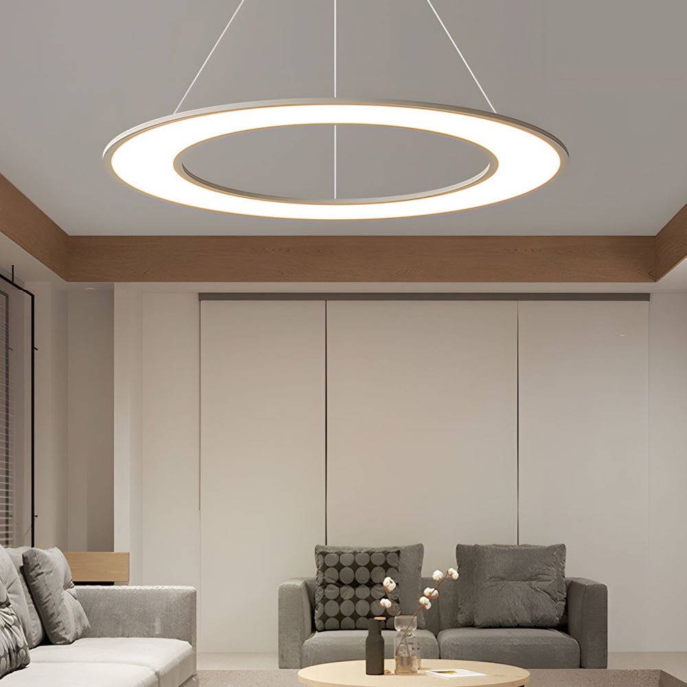 [Open-Box]Planet Rings LED Pendant Light in Black/White
