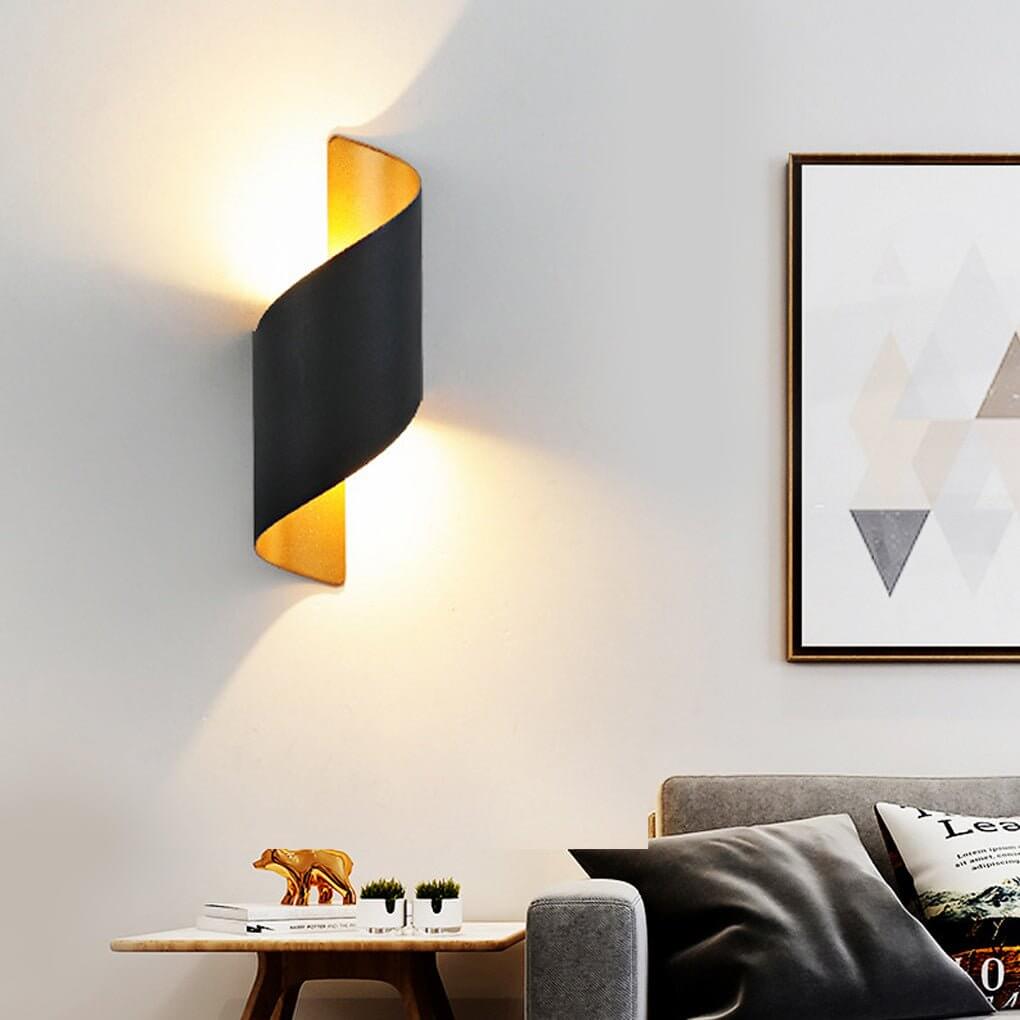 [Open-Box] Unique Spiral Design LED Waterproof Two-way Luminous Wall Light for Aisle Balcony